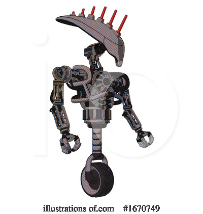 Royalty-Free (RF) Robot Clipart Illustration by Leo Blanchette - Stock Sample #1670749