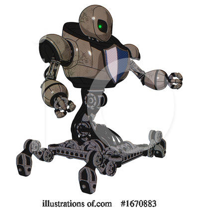 Royalty-Free (RF) Robot Clipart Illustration by Leo Blanchette - Stock Sample #1670883