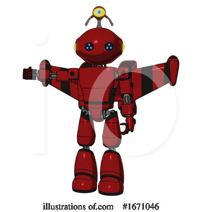 Royalty-Free (RF) Robot Clipart Illustration by Leo Blanchette - Stock Sample #1671046