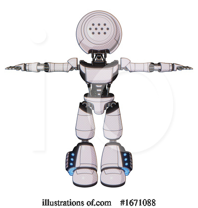 Royalty-Free (RF) Robot Clipart Illustration by Leo Blanchette - Stock Sample #1671088