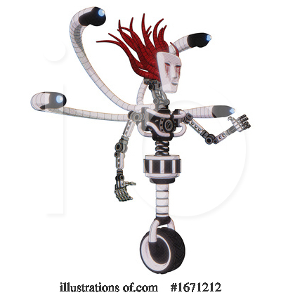 Royalty-Free (RF) Robot Clipart Illustration by Leo Blanchette - Stock Sample #1671212
