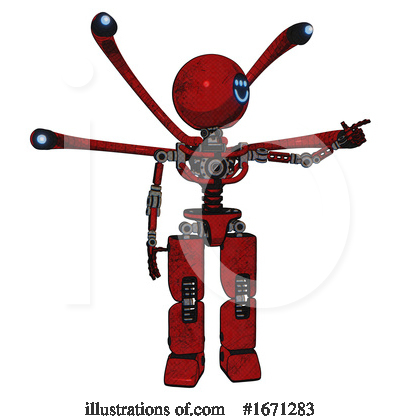 Royalty-Free (RF) Robot Clipart Illustration by Leo Blanchette - Stock Sample #1671283