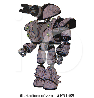 Royalty-Free (RF) Robot Clipart Illustration by Leo Blanchette - Stock Sample #1671389