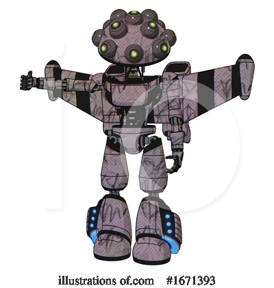 Royalty-Free (RF) Robot Clipart Illustration by Leo Blanchette - Stock Sample #1671393