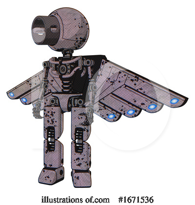 Royalty-Free (RF) Robot Clipart Illustration by Leo Blanchette - Stock Sample #1671536
