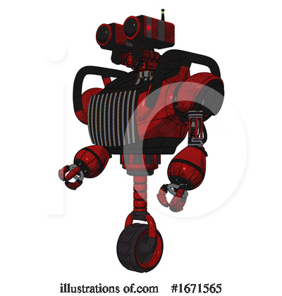 Royalty-Free (RF) Robot Clipart Illustration by Leo Blanchette - Stock Sample #1671565