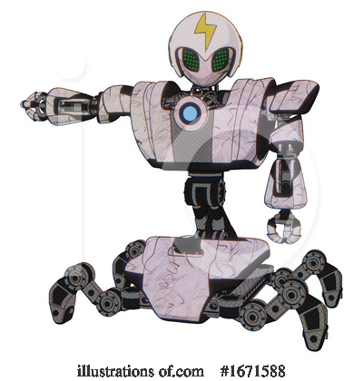 Royalty-Free (RF) Robot Clipart Illustration by Leo Blanchette - Stock Sample #1671588