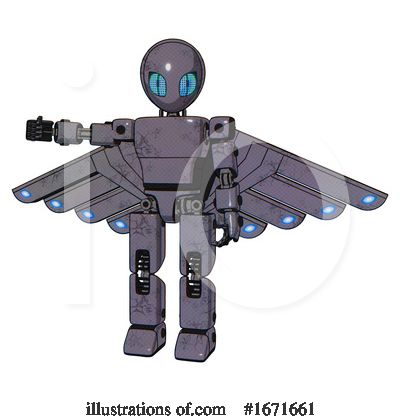 Royalty-Free (RF) Robot Clipart Illustration by Leo Blanchette - Stock Sample #1671661