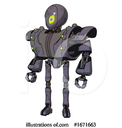 Royalty-Free (RF) Robot Clipart Illustration by Leo Blanchette - Stock Sample #1671663