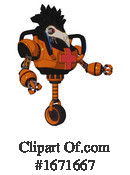 Robot Clipart #1671667 by Leo Blanchette