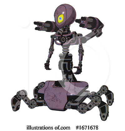 Royalty-Free (RF) Robot Clipart Illustration by Leo Blanchette - Stock Sample #1671678