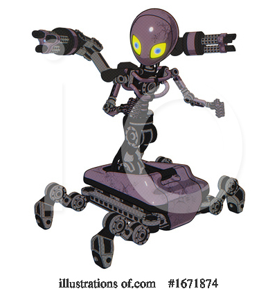 Royalty-Free (RF) Robot Clipart Illustration by Leo Blanchette - Stock Sample #1671874