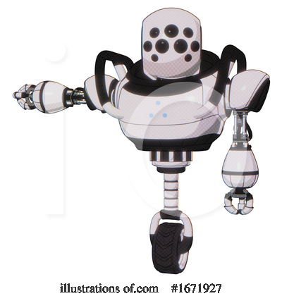 Royalty-Free (RF) Robot Clipart Illustration by Leo Blanchette - Stock Sample #1671927