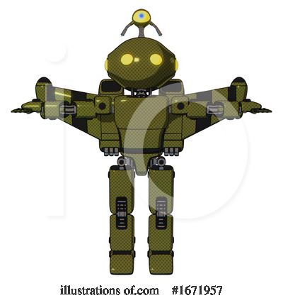 Royalty-Free (RF) Robot Clipart Illustration by Leo Blanchette - Stock Sample #1671957
