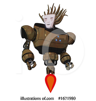 Royalty-Free (RF) Robot Clipart Illustration by Leo Blanchette - Stock Sample #1671980