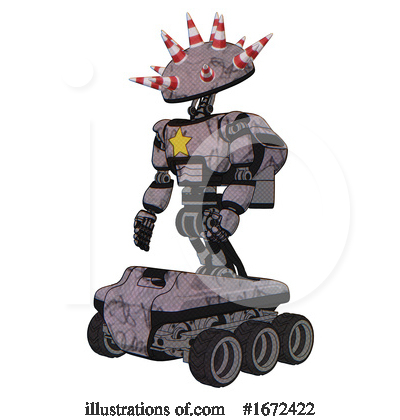 Royalty-Free (RF) Robot Clipart Illustration by Leo Blanchette - Stock Sample #1672422