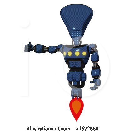 Royalty-Free (RF) Robot Clipart Illustration by Leo Blanchette - Stock Sample #1672660