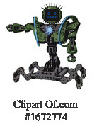 Robot Clipart #1672774 by Leo Blanchette