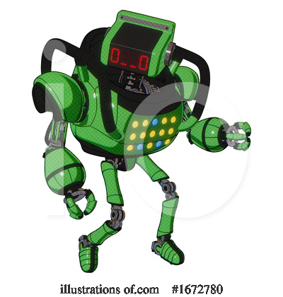 Royalty-Free (RF) Robot Clipart Illustration by Leo Blanchette - Stock Sample #1672780