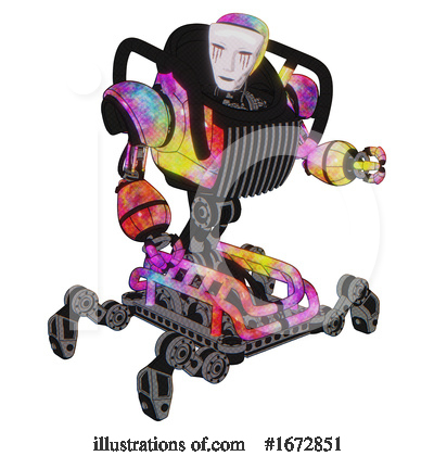 Royalty-Free (RF) Robot Clipart Illustration by Leo Blanchette - Stock Sample #1672851