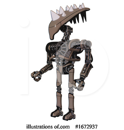 Royalty-Free (RF) Robot Clipart Illustration by Leo Blanchette - Stock Sample #1672937