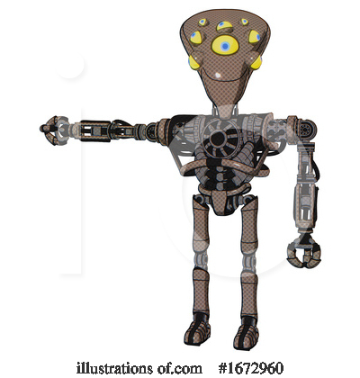 Royalty-Free (RF) Robot Clipart Illustration by Leo Blanchette - Stock Sample #1672960