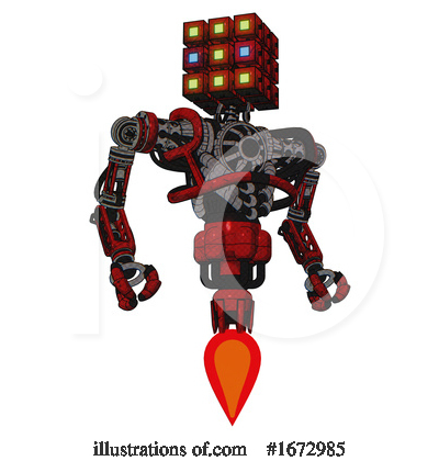 Royalty-Free (RF) Robot Clipart Illustration by Leo Blanchette - Stock Sample #1672985