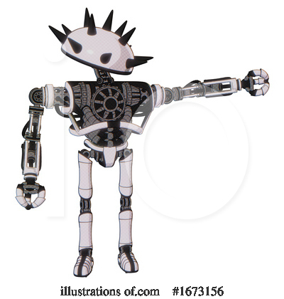 Royalty-Free (RF) Robot Clipart Illustration by Leo Blanchette - Stock Sample #1673156