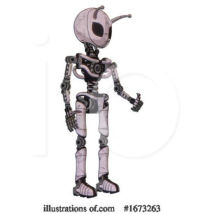Royalty-Free (RF) Robot Clipart Illustration by Leo Blanchette - Stock Sample #1673263