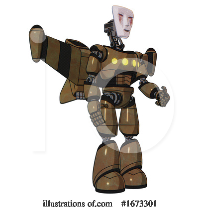 Royalty-Free (RF) Robot Clipart Illustration by Leo Blanchette - Stock Sample #1673301