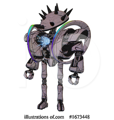 Royalty-Free (RF) Robot Clipart Illustration by Leo Blanchette - Stock Sample #1673448
