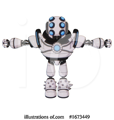 Royalty-Free (RF) Robot Clipart Illustration by Leo Blanchette - Stock Sample #1673449