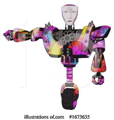 Royalty-Free (RF) Robot Clipart Illustration by Leo Blanchette - Stock Sample #1673635