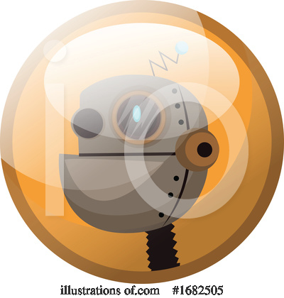 Royalty-Free (RF) Robot Clipart Illustration by Morphart Creations - Stock Sample #1682505