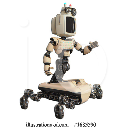 Royalty-Free (RF) Robot Clipart Illustration by Leo Blanchette - Stock Sample #1685590