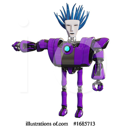 Royalty-Free (RF) Robot Clipart Illustration by Leo Blanchette - Stock Sample #1685713