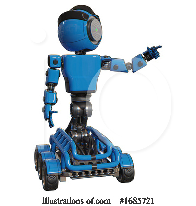 Royalty-Free (RF) Robot Clipart Illustration by Leo Blanchette - Stock Sample #1685721