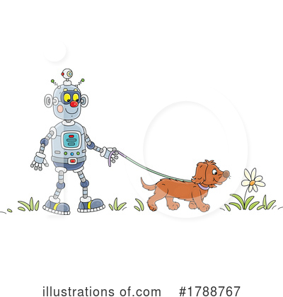 Royalty-Free (RF) Robot Clipart Illustration by Alex Bannykh - Stock Sample #1788767
