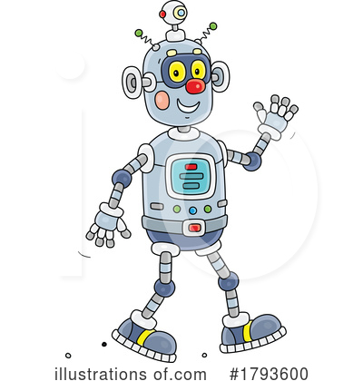 Royalty-Free (RF) Robot Clipart Illustration by Alex Bannykh - Stock Sample #1793600