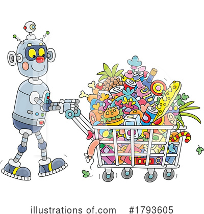 Royalty-Free (RF) Robot Clipart Illustration by Alex Bannykh - Stock Sample #1793605