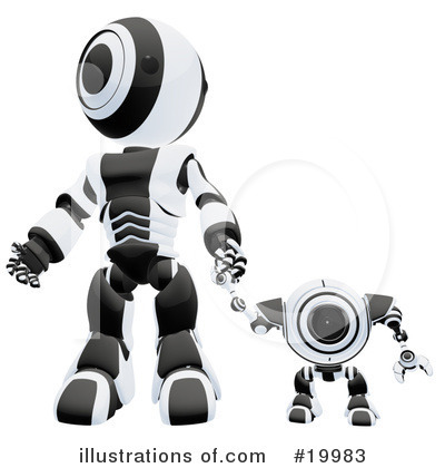 Royalty-Free (RF) Robot Clipart Illustration by Leo Blanchette - Stock Sample #19983
