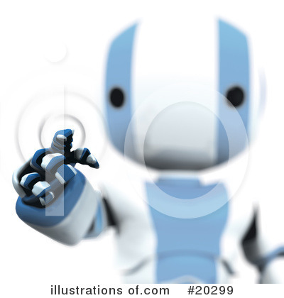 Royalty-Free (RF) Robot Clipart Illustration by Leo Blanchette - Stock Sample #20299