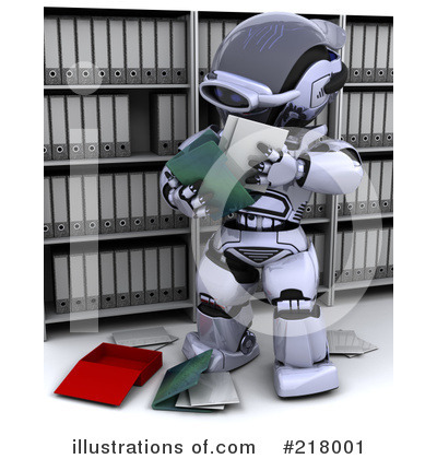 Royalty-Free (RF) Robot Clipart Illustration by KJ Pargeter - Stock Sample #218001