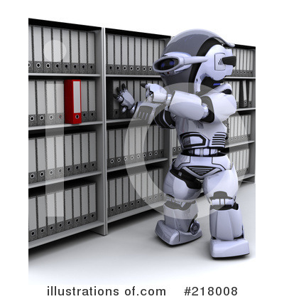 Royalty-Free (RF) Robot Clipart Illustration by KJ Pargeter - Stock Sample #218008