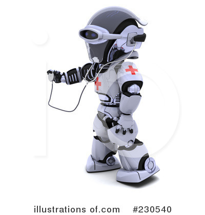 Royalty-Free (RF) Robot Clipart Illustration by KJ Pargeter - Stock Sample #230540