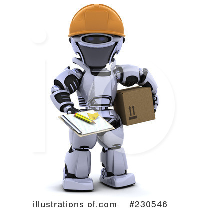 Royalty-Free (RF) Robot Clipart Illustration by KJ Pargeter - Stock Sample #230546