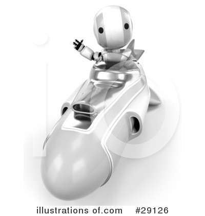 Royalty-Free (RF) Robot Clipart Illustration by Leo Blanchette - Stock Sample #29126