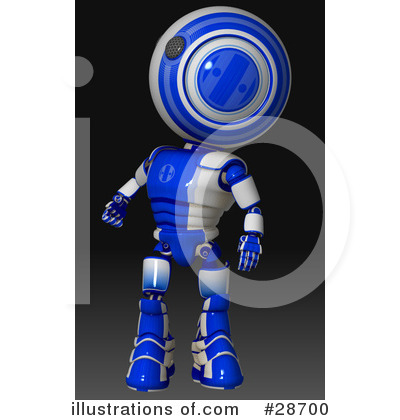 Royalty-Free (RF) Robots Clipart Illustration by Leo Blanchette - Stock Sample #28700