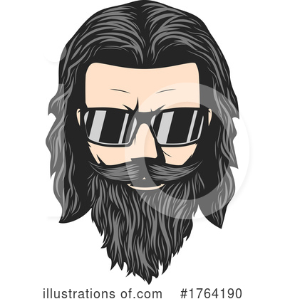 Beard Clipart #1764190 by Vector Tradition SM