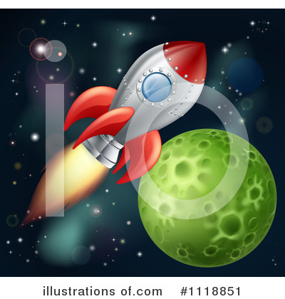 Royalty-Free (RF) Rocket Clipart Illustration by AtStockIllustration - Stock Sample #1118851